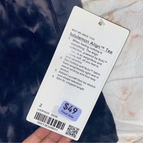 NWT lululemon align tee - Picture 2 of 3